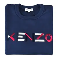 在飛比找蝦皮商城優惠-KENZO彩色刺繡LOGO字母設計純棉長袖大學T恤(女裝/深