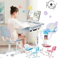 在飛比找momo購物網優惠-【C-FLY】70舒適款兒童成長桌椅組(附書架/歐盟安全認證