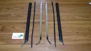 Quarter Window Vertical Sash Chrome 6pc w/Seals 67 68 69 Camaro Firebird molding