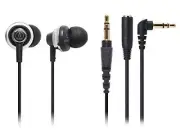 Audio-Technica ATH-CKM77 High-End Premium In-Ear Earphones Headphones - Black