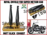Royal Enfield EXHAUST MATT BLACK For SUPER METEOR 650 (for: Royal Enfield)