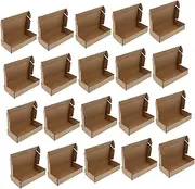 ARTIBETTER 20Pcs Corrugated Shipping Boxes Paper Storage Boxes for Transporting Envelopes Clothes More Compressive Resistance Reusable Packing