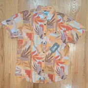 Howler Bros Mansfield Abstract Savannah Daybreak Button Down Mens Small NWT