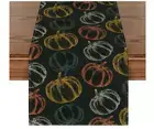 Artoid Mode - Black Pumpkins Fall Table Runner Decoration 13x36 inch