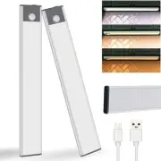 Under Cabinet Lights, Motion Sensor Closet Lights, 63 LED Rechargeable Batter...