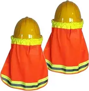 [TADAYIM] Hardhat Sun Shade,Hard Hat Brim Shade - UV Protection Lightweight Helmet Accessories with Reflective Strap Shield Neck Cover for Outdoor & Cycling
