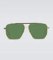 [Bottega Veneta] Bottega Veneta Metal-frame sunglasses One Size gold
