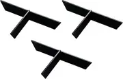 Set of 3 [A] 7.5 inch Diamond Shokado T-Shaped Partition (Black) (20.3 x 10.7 x 3.5 cm) | Shokado Bento