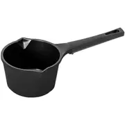 Avanti 14cm Mini Milk Pan Non-Stick Cookware Round Saucepan w/ Handle/Spout BLK
