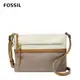 送禮首選★FOSSIL Fiona 真皮輕便休閒斜背包-米x駝色 ZB1536189【美國時尚品牌】 附防塵袋+提袋【全館滿額折價★跨店APP下單最高20%點數回饋】