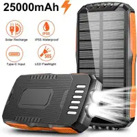 在飛比找ETMall東森購物網優惠-25000mAh Solar Waterproof Powe