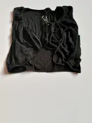 Skims Soft Lounge Tie Front Super Crop Top Womens 4X Onyx TP-SRG-2753 G40-20