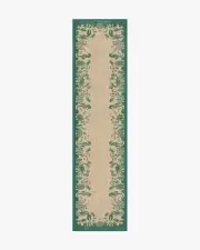 75' x 305' | Machine Washable Runner Rug | Kid & Pet Friendly | Indoor Rug | Ionia Emerald & Tan Outdoor Rug | Ruggable