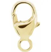 13mm 10k Solid Yellow Gold Fancy Designer Lobster Necklace Chain Trigger Clasp