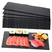 10 Pcs 11.8 X 5.9 Black Slate Charcuterie Boards Charcuterie 11.8" X 5.9"