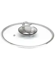 Livwell DiamondClad 10in Tempered Glass Lid with Silicone Rim
