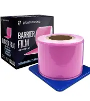 Pink Barrier Film Tape, Dental, Adhesive Lab 1200 4" x 6" (Case of 8 Rolls)