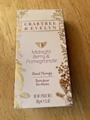 Crabtree & Evelyn Midnight Berry & Pomegranate Hand Therapy 3.5 oz Sealed