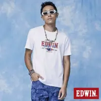 在飛比找momo購物網優惠-【EDWIN】男裝 BLUE TRIP 大字印花短袖T恤(白