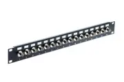 16 Port BNC Female Rack Patch Panel FP16-BNC-L5-GEN - Lifetime Warranty