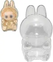 BbiuRer Protective Key Ring for Labubu Have a Seat, Protective Transparent PVC Bag