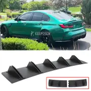 For M3 E46 E90 E92 E93 32" Black Rear Bumper Diffuser 10 Shark Fin Splitter Chin (for: BMW)