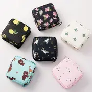 Honeyfluff - Printed Sanitary Pouch Cactus - Off-White - One Size
