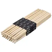 12 Pairs Wood Drumstick Anti Slip Handle Grips 5B Drum Stick Wood Tip