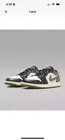 Nike Air Jordan 1 Low Black Toe Medium Olive 553558-092 Men's Size 9.5 Ships Now