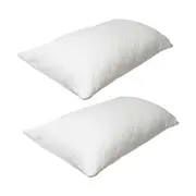 2x Jason Commercial Cotton Heavenly Dreams Zip Up Pillow Protectors 48x73cm