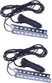 Gatuida 2pcs Blue Led Strip Lights for Car Interior Atmosphere Neon Car Lamps Long-Lasting Decorative Lighting Kit