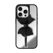 iPhone 16 Pro Mirror Case MagSafe Compatible Black Bow