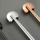 Gold Moon Chopstick Holder Metal Utensil Rest Table Decor Versatile Use