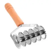 Wooden-handled Face Cutter Pie Cookie Dough Docker Travel Pastry Thin Lattice