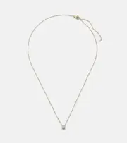 [Stone and Strand] Stone and Strand Dainty Mirror Ball 10kt gold necklace with diamonds One Size gold