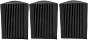 HAMPPLIES 3Pcs Acoustic Foamed Tile Corner Antiflaming Soundproof Pad Low Frequency Sound Absorbing Wedge for Noise Insulation to Rooms Fireproof