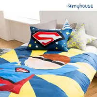 在飛比找momo購物網優惠-【myhouse】韓國超細纖維四季枕套+被子組 -(超人)