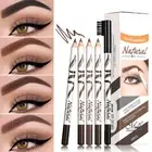 5 Colors Eyebrow Pencil Long Lasting Waterproof Matte Black;Brown;Dark Brown ;