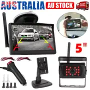 Reverse Camera Wireless HD 5" Kit 12V Reversing Camera Truck Caravan Rear View