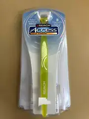 Green Reach Access Daily Flosser with 8 Disposable Snap on Heads, NEW & Sealed