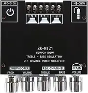 Amplifier Board - Wireless Audio Amplifier Module | Mini Stereo | 2.1 Channel Speaker Module | 100W Subwoofer, AUX Input, Portable Wireless Audio Receiver for Store Home