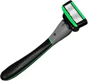 Beatifufu 7-layer Manual Shaver for Men Safety Razor for Eyebrows Body Hair Easy Blade Change Comfortable Grip Grooming