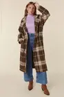 SPELL Jacket Basecamp Trench Coat Size M - AU 10 / US 6 - BNWT Long Brown Check