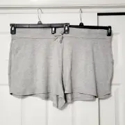 Kmart Juniors Plus 3X Heather Grey Stretch Basic Knit Shorts Sleepwear *NWT*