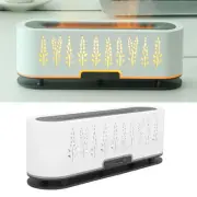 (EU Plug 100‑240V)Flame Mist Humidifier White Hollowed Wheat Ears 200ml Remot