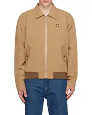 Maison Kitsuné Fox Head Patch Harrington Jacket XL,L Nude
