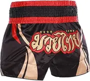 [CAMBOS] Retro Muay Thai Shorts, MMA BJJ Boxing Training Shorts, Sanda Martial Arts Competition Uniforms for Men and Women