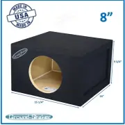 8" Single Sealed Sub Box X-large Subwoofer Enclosure Ground Shaker Speaker Box