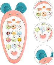 Kisangel 1pc Musical Phone Educational Cartoon Cellphone for Early Learning Interactive Music for Years Develops Creativity and Coordination