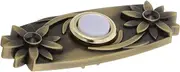 Metallic Doorbell Push Button Wired Retro Style Doorbell Switch with Light Easy to Install for Home